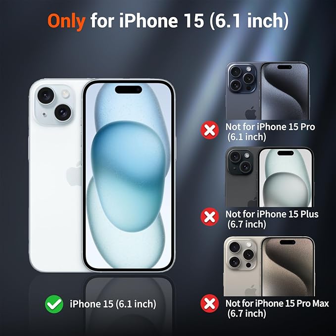 SUPFINE Magnetic for iPhone 15 Case